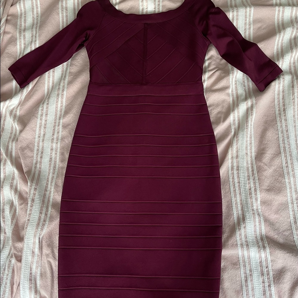 JS Collections Burgundy dress